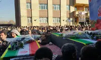 قربانیان حادثه اتوبوس دانش آموزی، تشییع  شدند