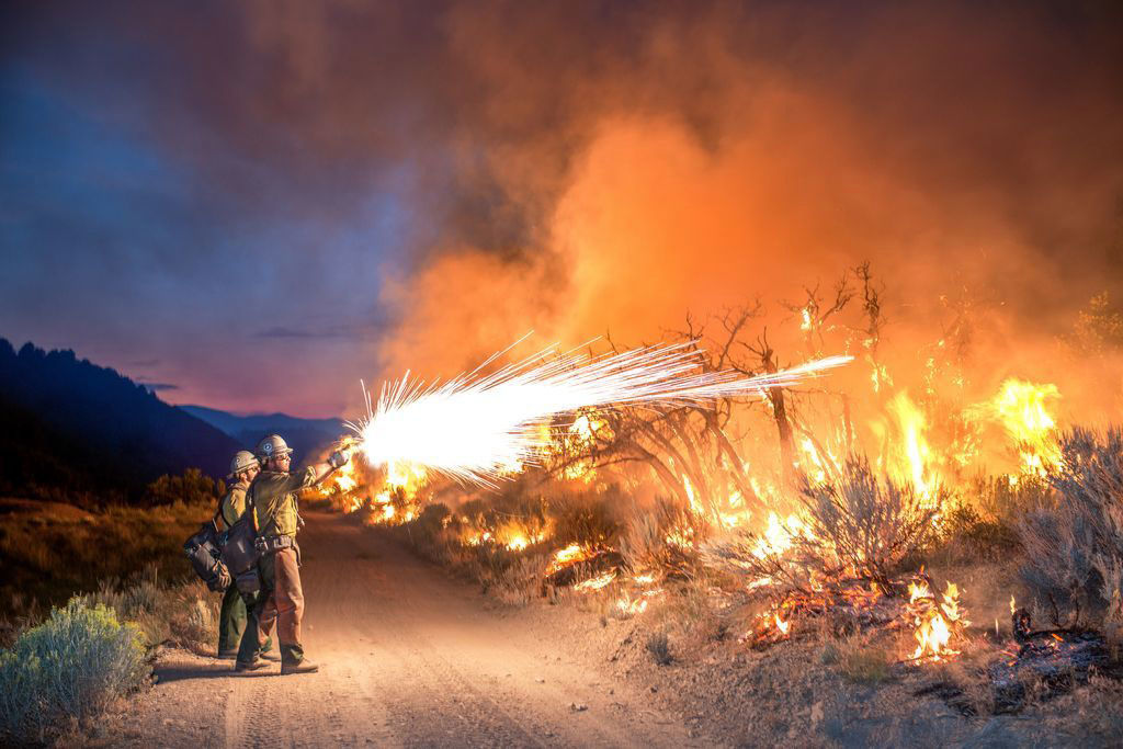 عکس روز نشنال جئوگرافیک؛ مبارزه با آتش