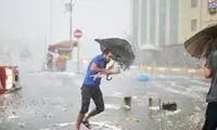 تصاویری از بارش باران شدید در فارس