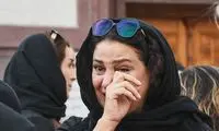گریه‌های تمام نشدنی شبنم مقدمی در مراسم ختم