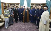 دیدار اعضای تیم ملی کاراته با هاشمی رفسنجانی