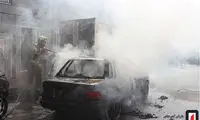 آتش‌سوزی ناگهانی پراید، ۲۰۶ و نیسان در شهر ری
