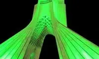 برج آزادی امشب سبز می‌شود