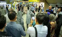 نمایش مفهومی عفاف و حجاب در متروی تهران