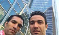 عکس یادگاری نکونام و پولادی در دوحه