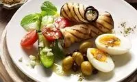 پیش‌غذای عربی با بادمجان