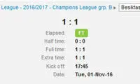 بشیکتاش 1-1 ناپولی؛ تقسیم امتیازات در استانبول
