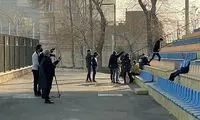 واکنش مظلومی به حضور گروه مستندساز در تمرین