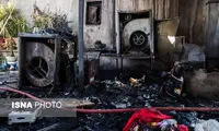 آتش سوزی در ساختمان تجاری در چهارراه ولیعصر