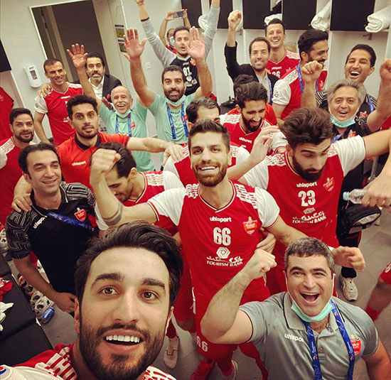 شادی پرسپولیسی‌ها بعد از صعود به فینال