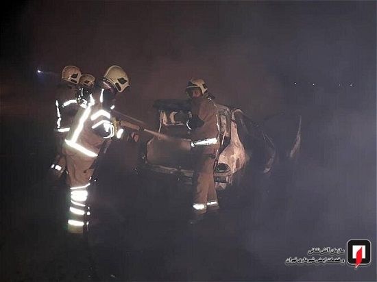 سمند، ناگهان آتش گرفت و جزغاله شد!