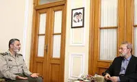 دیدار فرمانده ارتش با لاریجانی