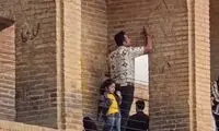 نوشتن یادگاری روی سی و سه پل حاشیه‌ساز شد