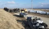 در تصادف پژو با تریلی سه نفر در دم جان باختند