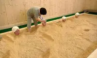 حمام خاک اره برای بانوان! +عکس