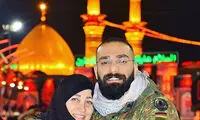 حمید صفت و مادرش در کربلا
