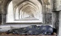 عکس؛ نابسامانی در پل تاریخی سی و سه پل