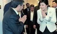 سلام و احوالپرسی جالب احمدی نژاد و نخست وزیر زن تایلند +عکس