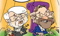 کاریکاتور: کنایه لاریجانی به عارف!