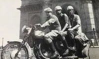 اولین موتورسیکلتی که از انگلیس به ایران وارد شد