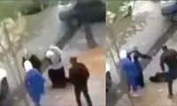 لحظه هولناک فرو رفتن یک زن در زمین