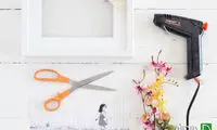 ایده فوق العاده تزئین عکس با گل های مصنوعی