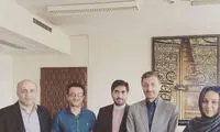 عکس: بهنوش بختیاری در کنار وزیر احمدی نژاد
