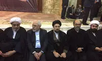هم نشینی سیدحسن و ظریف در حرم امام