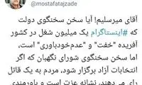 کنایه‌های تند تاجزاده به سخنان نماینده تهران