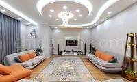 دکوراسیون طوسی و نارنجی خانه‌ی رویا و محسن در شیراز