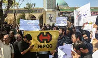 تجمع طلاب درحمایت از کارگران هپکو