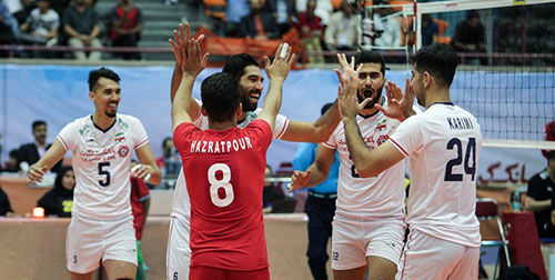صعود والیبال ایران به نیمه‌نهایی قهرمانی آسیا