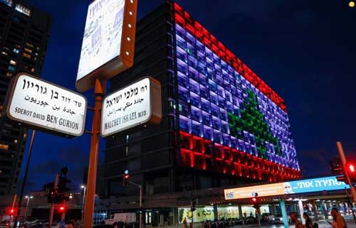 انتقاد دوباره از نمایش پرچم لبنان در تل‌آویو