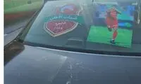 عکس قایدی بر پشت لکسوسِ هوادار الاهلی