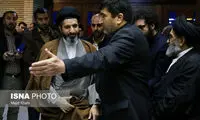 تصویری از فرزندان رهبر انقلاب در مراسم ختم