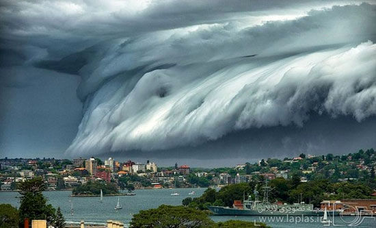 سونامی ابر بر فراز سیدنی +عکس