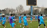 تمرین چند بازیکن استقلال در تهران