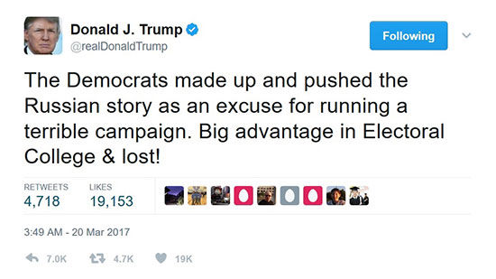 حمله توییتری ترامپ به دموکرات ها