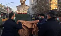 رونمایی از سردیس سردار سلیمانی در میدان ولیعصر
