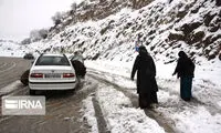 بارش برف و باران در جاده‌های ۱۱ استان کشور