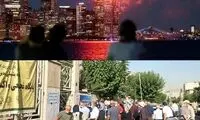 دو تصویر با ۱۸۰درجه تفاوت از تهران تا نیویورک
