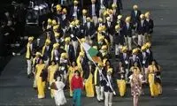 زنی ناشناس در ميان ورزشكاران هندی!