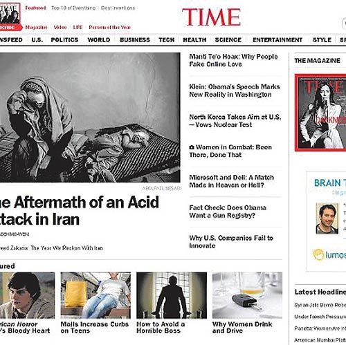 عکس‌ های «بابا اسید ریخت» در مجله تایم