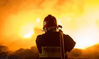 آتش سوزی در انبار یونجه