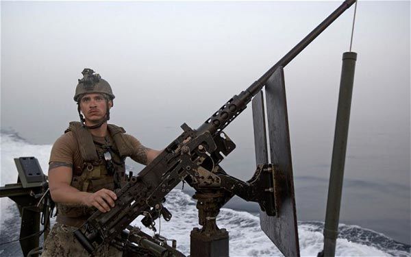 عکس: نظامیان آمریکا در مانور خلیج فارس
