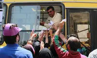 استقبال باشکوه از روحانی در بجنورد +عکس
