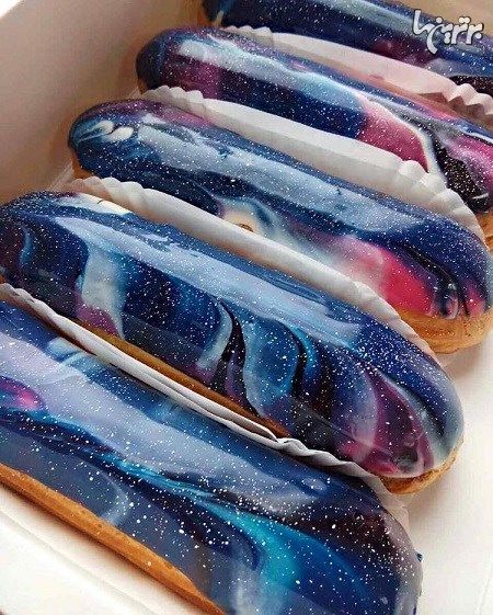 شیرینی‌های کهکشانی با لعاب ابروبادی شیرین