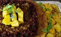 طرز تهیه رشته پلو با جوجه کبابی