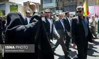 لبخند جهانگیری به شعار مخالفان در راهپیمایی