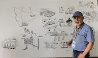سرگذشت «گاز» روی بوم سه متری
